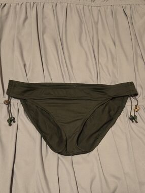 Mossimo Olive Green Beaded Bikini bottom